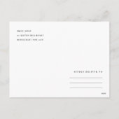 Cartes Pour Fêtes Annuelles Simple Vert Sage Foncé de Noël Photo Joie (Dos)