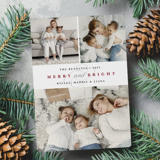 Cartes Pour Fêtes Annuelles Simplement de la canneberge de merry | 3 vacances 