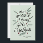 Cartes Pour Fêtes Annuelles Simplement Pin Avoir un Joyeux Petit Noël<br><div class="desc">Main dessinée Simply Pine Have Yourself a Merry Little Christmas Cards - avec des oeuvres originales représentant des branches de pin simples et des baies rouges. En plus mignon, vous avez une joyeuse petite citation de Noël dans une police de script de typographie de look lettré à la main. Le...</div>