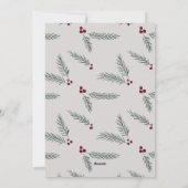 Cartes Pour Fêtes Annuelles Simplement Pine Joyeux Noël (Dos)