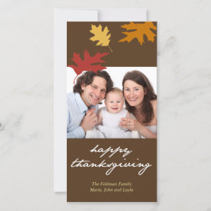 Cartes Pour Fêtes Annuelles Simplement tomber laisse bon thanksgiving photo de
