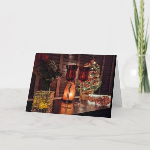 CARTES POUR FÊTES ANNUELLES SIMPLES JOIES NOËL SALUER