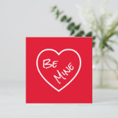 Cartes Pour Fêtes Annuelles Simplicity Be Mine Rouge & Blanc Saint Valentin (Debout devant)