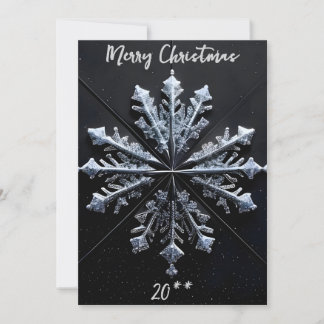 Cartes Pour Fêtes Annuelles Simply Enspired Merry Christmas White Snowflake