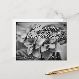Cartes Pour Fêtes Annuelles Sincères condoléances