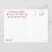 Cartes Pour Fêtes Annuelles "Singe de Noël" (Dos)