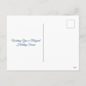 Cartes Pour Fêtes Annuelles Sirène, bateau de cygne et arbre de Noël magiques (Dos)