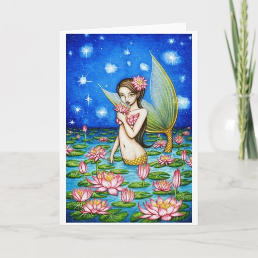 Cartes Pour Fêtes Annuelles Sirène de lis de Starlight (Devant)