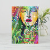 Cartes Pour Fêtes Annuelles Sirène magique (Debout devant)