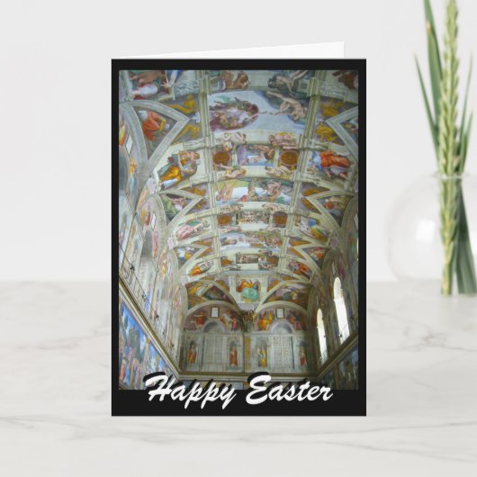 Cartes Pour Fêtes Annuelles sistine Pâques (Devant)