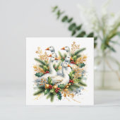 Cartes Pour Fêtes Annuelles Six Geese a-Laying | Douze jours de Noël (Debout devant)