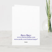 Cartes Pour Fêtes Annuelles SKATES DE GLACE en ROSE par SHARON SHARPE (Dos)