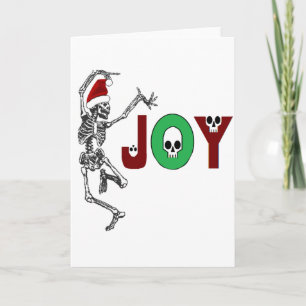Cartes Pour Fêtes Annuelles Skeleton Joy