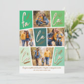 Cartes Pour Fêtes Annuelles Sketch Fa La La La La La Four Photo Noël (Debout devant)