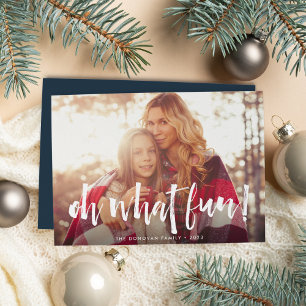 Cartes Pour Fêtes Annuelles Sketched Overlay Oh What Fun Photo