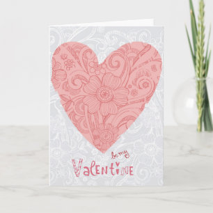 Cartes Pour Fêtes Annuelles Sketchy Valentine