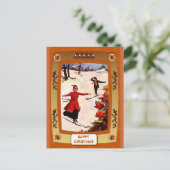 Cartes Pour Fêtes Annuelles Ski alpin (Debout devant)