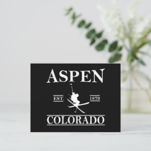 Cartes Pour Fêtes Annuelles Ski d'Aspen Colorado