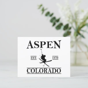 Cartes Pour Fêtes Annuelles Ski d'Aspen Colorado