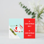 Cartes Pour Fêtes Annuelles Ski De Neige (Debout devant)