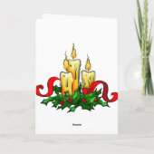 Cartes Pour Fêtes Annuelles Ski de Père Noël (Dos)