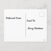 Cartes Pour Fêtes Annuelles ski psychédélique père Noël noël (Dos)