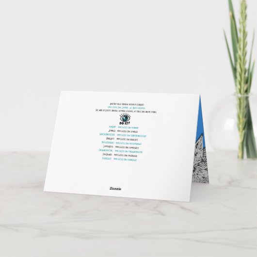 Cartes Pour Fêtes Annuelles Skier Retro - Joyeuses Vacances (Dos)