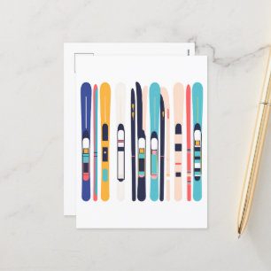 Cartes Pour Fêtes Annuelles Skis