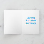 CARTES POUR FÊTES ANNUELLES SKY ÉCRIRE POUR MON AMOUR (VOUS MANQUE) (Intérieur)