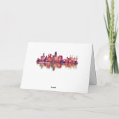 Cartes Pour Fêtes Annuelles Skyline d'Amsterdam (Dos)