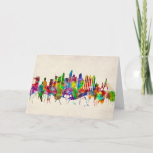 Cartes Pour Fêtes Annuelles Skyline de Bangkok