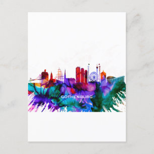 Cartes Pour Fêtes Annuelles Skyline de Göteborg