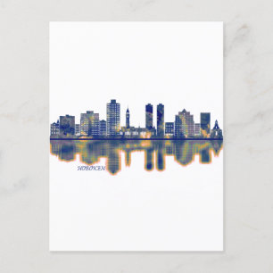Cartes Pour Fêtes Annuelles Skyline de Hoboken