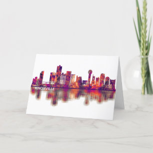Cartes Pour Fêtes Annuelles Skyline de Knoxville