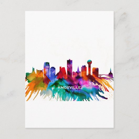Cartes Pour Fêtes Annuelles Skyline de Knoxville (Devant)