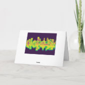 Cartes Pour Fêtes Annuelles Skyline de Madison (Dos)