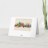 Cartes Pour Fêtes Annuelles Skyline Séoul Corée du Sud (Dos)