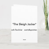 Cartes Pour Fêtes Annuelles Sleigh Jacker (Dos)