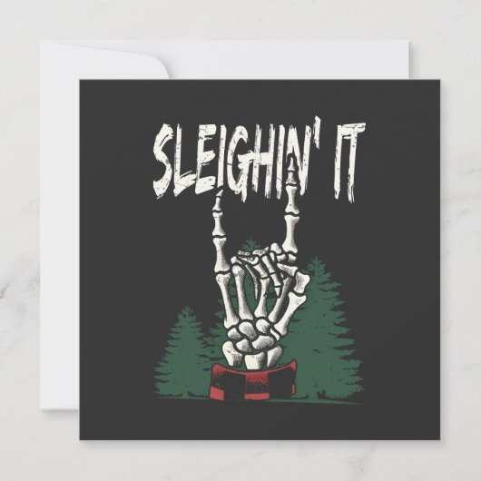 Cartes Pour Fêtes Annuelles Sleighin' It  (Devant)