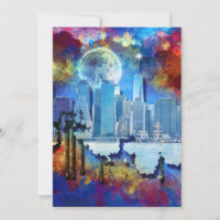 SlipperyJoe NYC graffiti lune entourée de tourbill