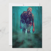 SlipperyJoe terrifiante figure de zombie isolé omi
