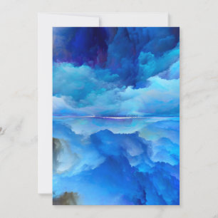 Cartes Pour Fêtes Annuelles SlipperyJoe's abstrait nuage artwork coloré surr