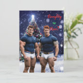 Cartes Pour Fêtes Annuelles SlipperyJoe's sapin de Noël enneigé décoré (Debout devant)