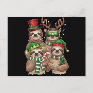 Cartes Pour Fêtes Annuelles Sloth Christmas Joyeux Slothmas Sloth Lover Cadeau