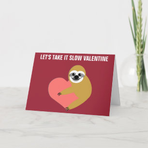 Cartes Pour Fêtes Annuelles Sloth Valentine
