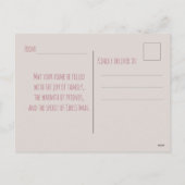 Cartes Pour Fêtes Annuelles Small penguin decorates tiny Christmas tree, (Dos)