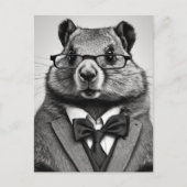 Cartes Pour Fêtes Annuelles smartypants marmotte (Devant)