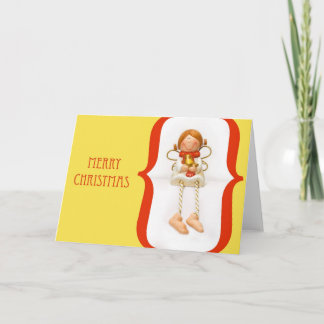 Cartes Pour Fêtes Annuelles Smiling Angel Christmas Greeting