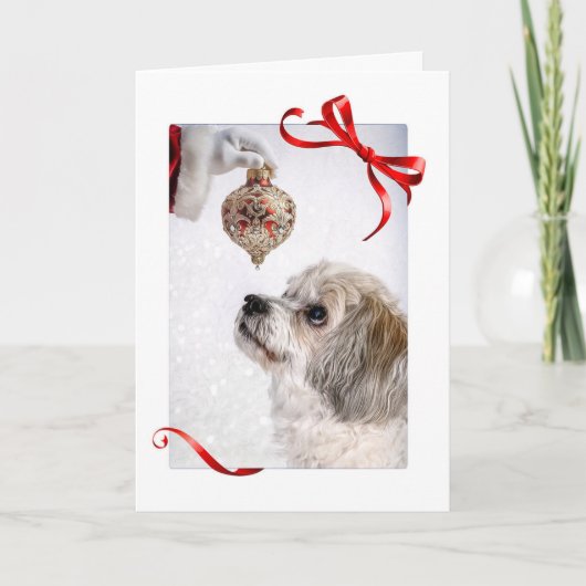 Cartes Pour Fêtes Annuelles Smitty et Père Noël (Devant)