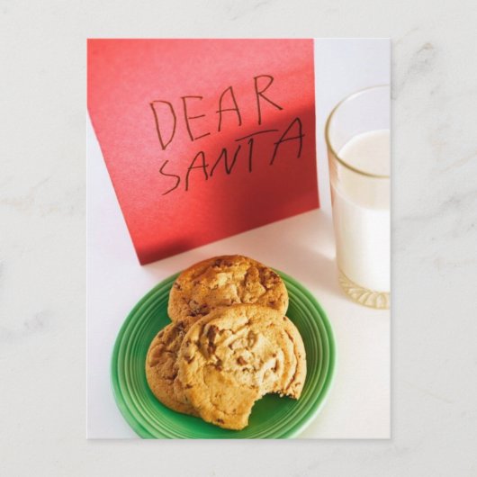 Cartes Pour Fêtes Annuelles Snack pour Père Noël (Devant)